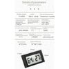 Bordhap 4PCS S-WS05 Mini Electronic -Hygrometer Humidity Meter for Fish Tank ℃/℉ White