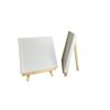 20x20cm Canvas and Wooden Easel Set