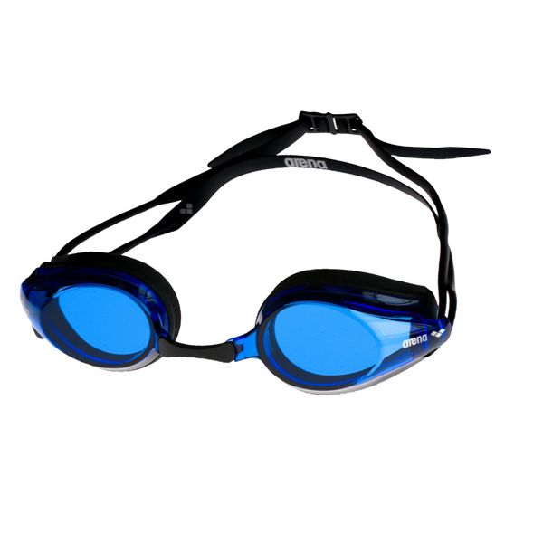 Arena Tracks Anti-Fog Competition Swimming Goggles Unisex for Adults, Swimming Goggles with UV Protection, 4 Interchangeable Nose Bridges, Silicone Seals, 18 x 7 x 6 cm