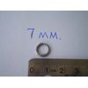 100 PCS. HEAVY DUTY STAINLESS STEEL SOLID RING 7MM. I.D. 400 LBS. TEST.