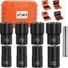 9-Piece Bolt Nut Extractor Set Nut Remover Socket Tool Wheel Lock Removal Kit