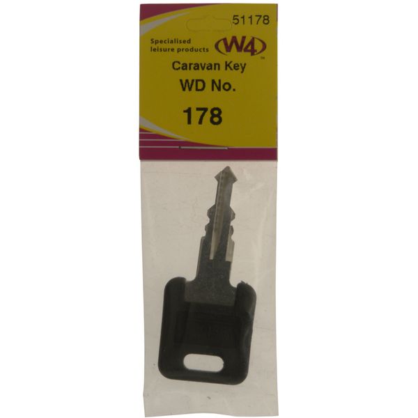 W4 WD Replacement Caravan Key No178 - Black