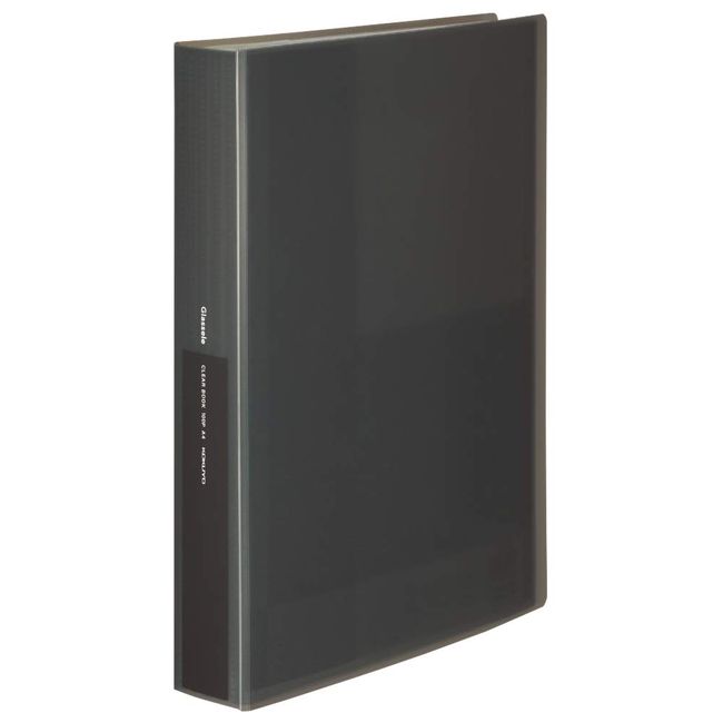 Kokuyo La-GL100D File Clear Book, Glassel Fixed, A4, 100 Pieces, Black