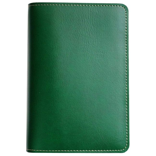 Medicine Notebook/Examination Ticket Case [Made in Japan] (Green x Camel) FA7GC