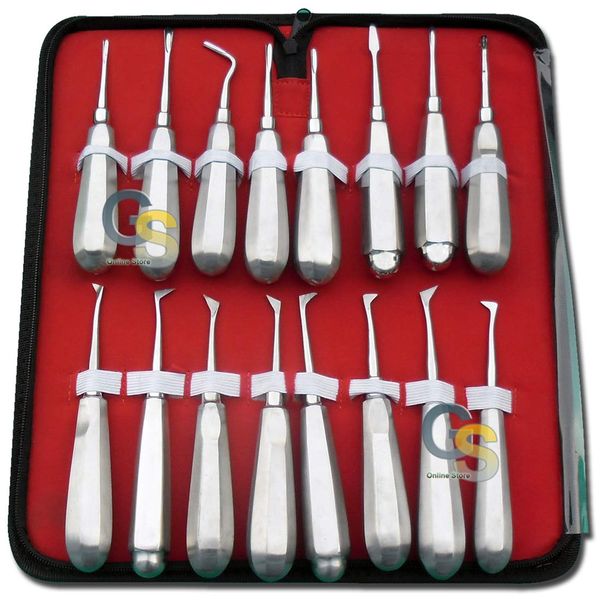 G.S Set of 18 Dental APICAL Root Elevators