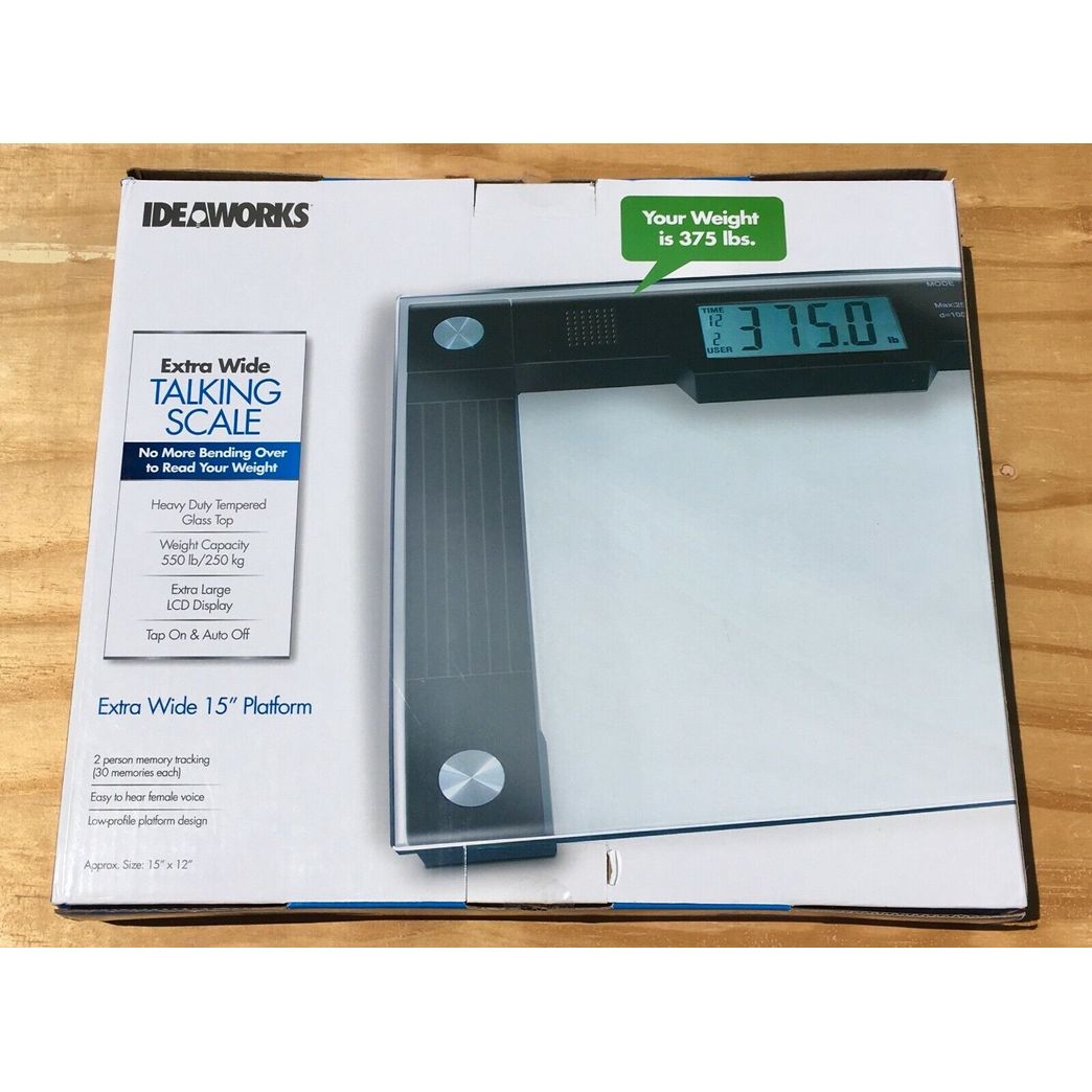 Extra Wide Talking Bathroom Scale