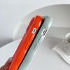 Caseative Case for iPhone 12, Water Ripple Pattern Curly Wave Frame Soft Case, Khaki, Wireless Charging Compatible