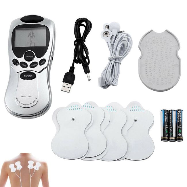 Muscle Stimulator TENS Machine Electrode Pads Massager Pain Relief Therapy NEW