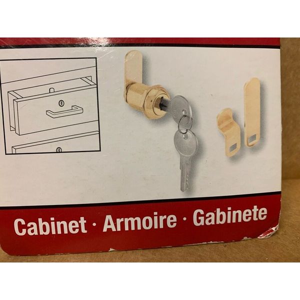 Gatehouse 7/8-in Brass Die-Cast Drawer and Cabinet Lock