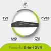 SANNCE HD 5IN1 8CH 5MP DVR CCTV Video Recorder for Home Security Camera System
