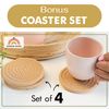 NOMAD NOOK Hanging Fruit Basket with Coasters (3 Tier)