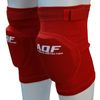AQF Knee Support Brace Protector Foam Pads Guard Wraps Elasticated Shield (Red, S)