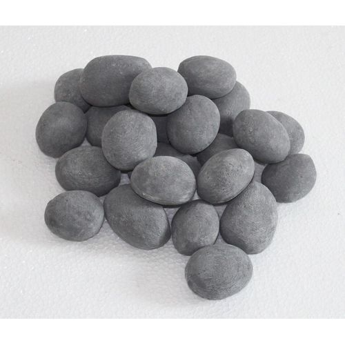 24 Pcs Grey stone-like Ceramic pebble for Gas fireplace stove gas firepit