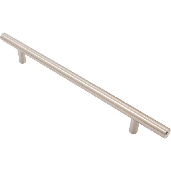 Bar Cabinet Pull, 192 Millimeters, 272mm Overall Length, Satin Nickel by Stone H