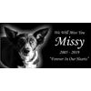 Pet Stone Memorial Grave Marker granite Plaque Human headstone Cocker Spaniel
