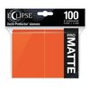 Ultra Pro E-15619 Eclipse Standard Matte Sleeves 100 Pack-Pumpkin Orange