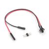MakerSpot 6mm 2 Pin Panel PCB Momentary Tactile Tact Push Button Switch Through Hole with Extension Jumper Cable Breadboard Friendly (5 Pack)