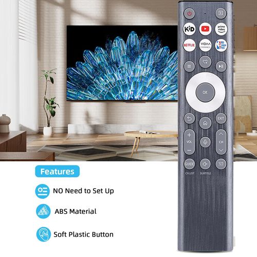 Replacement for Hisense TV Remote ERF6A80 ERF6F80H for Hisense Class A7 U8 Series 4K Smart TV 55U7N 65U7N 75U7N 65U8N 75U8N 85U8N Without Backlit/Voice