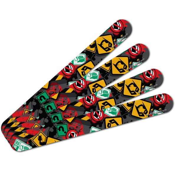 Batman Batman Street Sign Pattern Double-Sided Nail File Emery Board Set 4 Pack