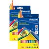 Pelikan Buntstifte Triangle, 2x 12 Stück, multicoloured, 1