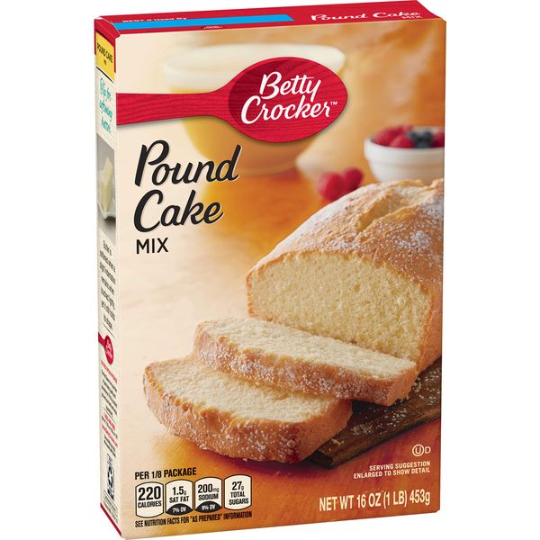 Betty Crocker Cake Mix Pound Cake 16.0 oz Box (pack of 12)