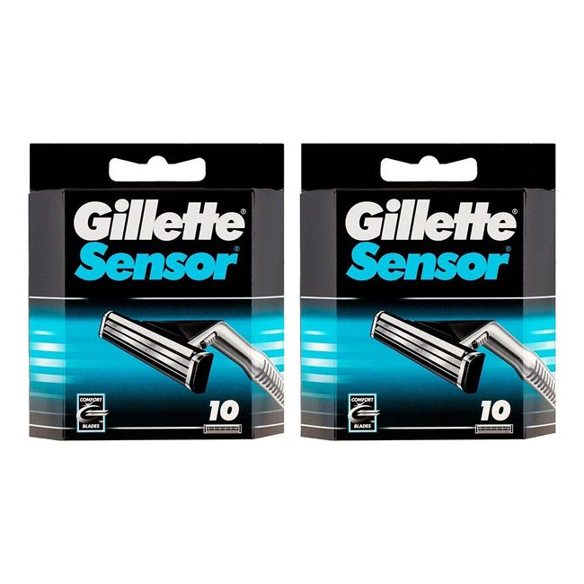 Gillette Sensor Razor Refill Cartridges 20 count (2x10 Pack)