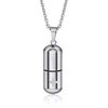 Titanium Pill Case, Nitro Case, Portable, Medicine Case, Fully Waterproof, Capsule Supplement, Storage, Medicine Holder, Small Items, Keychain, Pendant, Necklace, Compact, Rustproof, Stylish, Gift