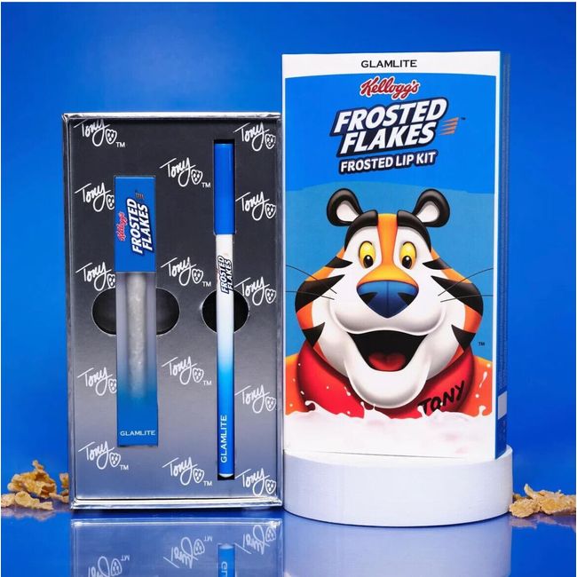 GLAMLITE  Kellogg’s Frosted Flakes FROSTED LIP KIT NEW Limited Edition