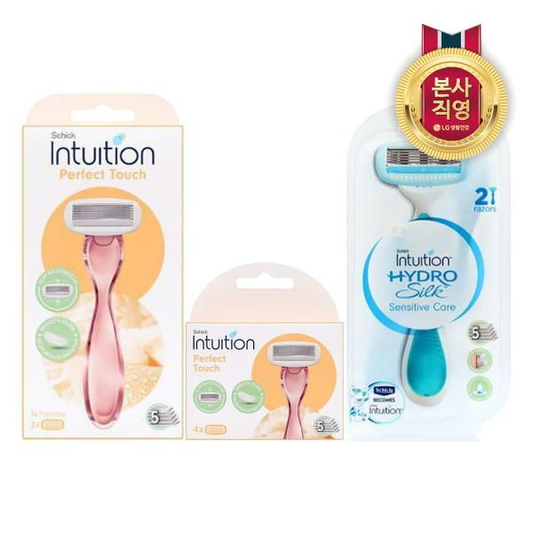 [Combination] Chic Intuition Perfect Touch Hair Remover + 2 Blades 4 Blades Hydrosilk