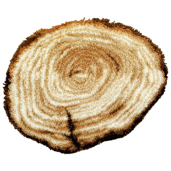 Vervaco Latch Hook Shaped Rug Tree Stump