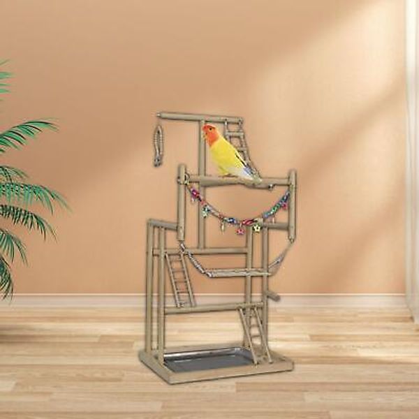 Pet Parrot Playstand Playpen Bird Playground for Parakeet Bluebirds Budgie