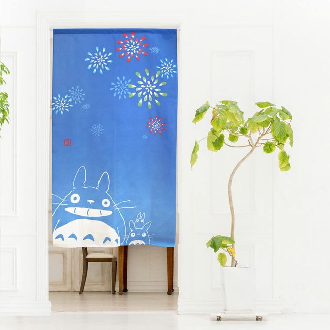 Studio Ghibli My Neighbor Totoro Noren Japanese Curtain Tapestry Summer Memory 33.45x59 Inches 11574