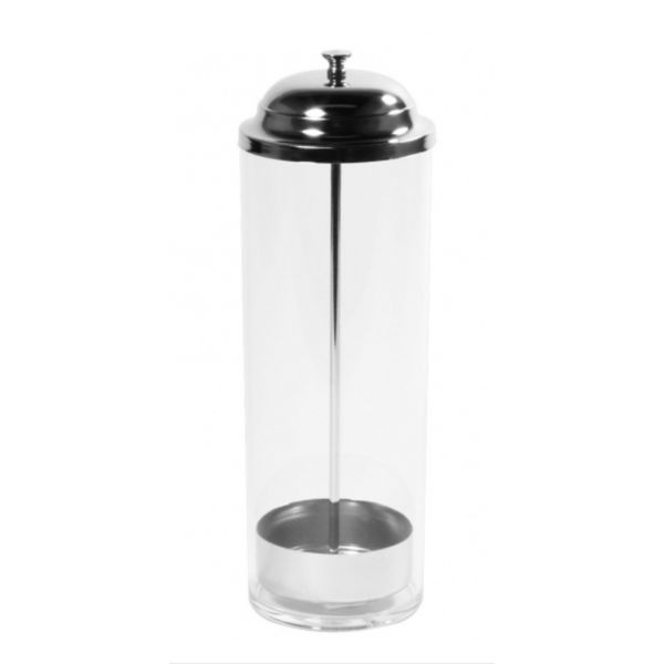 NEW Clear Straw Dispenser Upright Plastic Container & Dome Lid Winco SDP-3 #5353