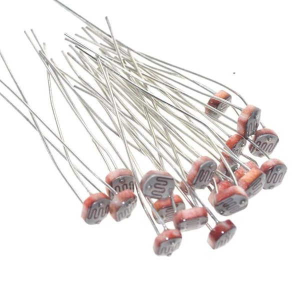 Hailege 100pcs 5528 Fotowiderstand Lichtempfindlicher Widerstand Lichtabhängiger Widerstand 5MM 5528 Fotowiderstand