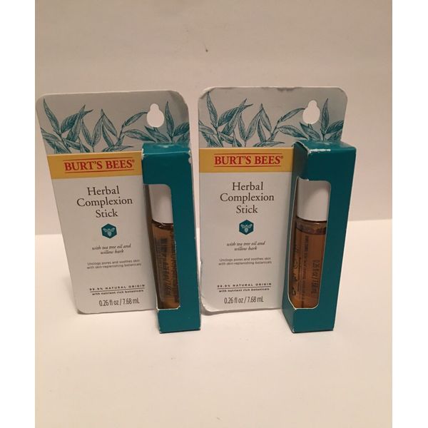 Burt's Bees Herbal Complexion Stick 7.7ml, 0.26 fl oz, Lot of 2