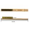 Brass Brush,Soft Brass Bristle Wire Brush,Wire Scratch Brush with 10" Beechwood Handle