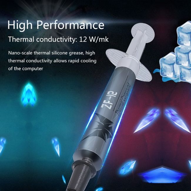 Thermal Conductive Grease Paste Silicone Compound for CPU GPU Heatsink White