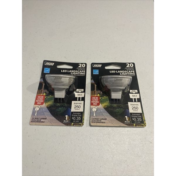 Feit Electric Landscape LED EQ MR16 Warm White G5.3 Base LED Light Bulb 2 Pack