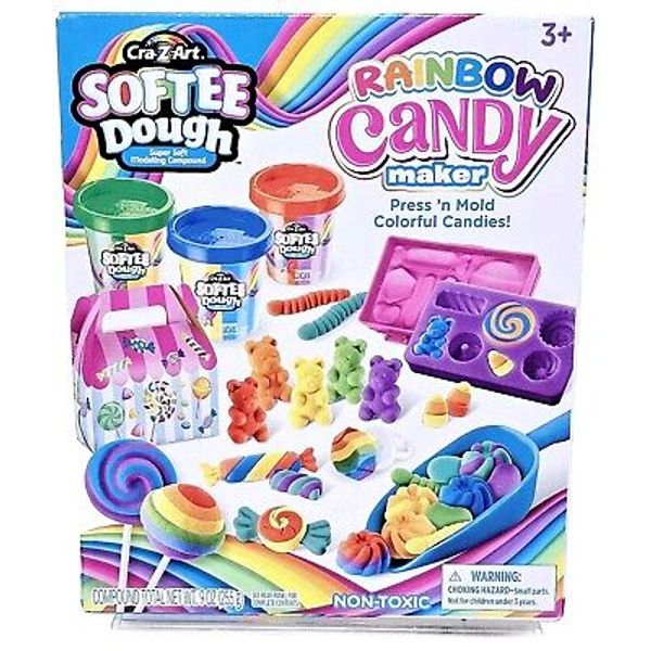 Cra-Z-Art Softee Dough Multicolor Rainbow Candy Maker Dough Set