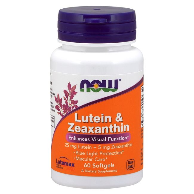 NOW Foods Lutein & Zeaxanthin, 60 Softgels