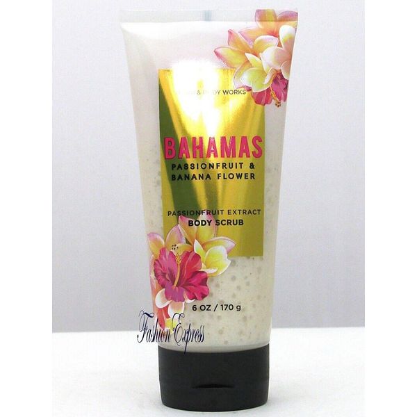 BATH & BODY WORKS BAHAMAS PASSIONFRUIT & BANANA FLOWER BODY SCRUB 6 OZ