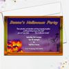 10 Personalised Scary Halloween Party Invitations N4