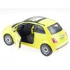 Fiat 500 2007 Yellow Model Car 71013 NewRay 1:24
