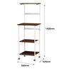 Kitchen Range Wagon, High Type, Microwave Rack, Oven Toaster, Rice Cooker, Storage Rack, Kitchen Wagon, Natural