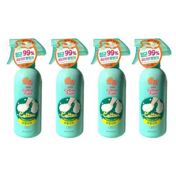 On the Body Wash Your Feet Cotton Foot Shampoo Grapefruit Scent 385ml x 4 / Circle