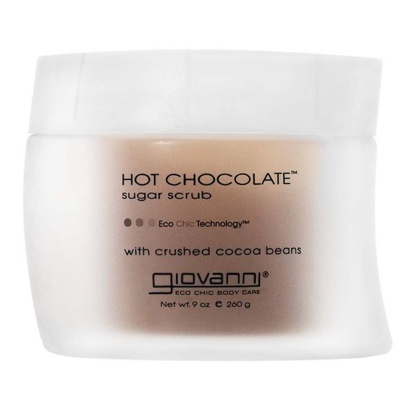 Giovanni Hot Chocolate Sugar Body Scrub - Scented, Gentle Exfoliant With Essential Oil, Crushed Cocoa Beans, Eco Chic Technology - 9 Oz (Pack of 1)