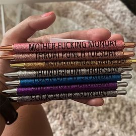 Glitter Pen Set | Weekday Pens | Curse Words