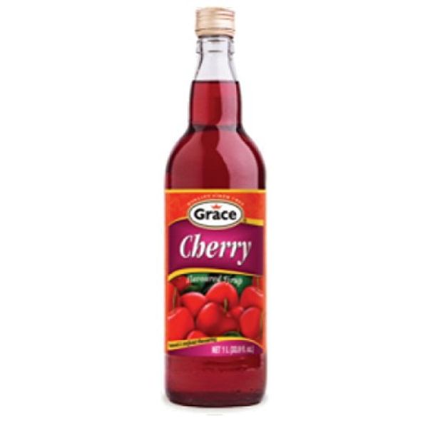 GRACE JAMAICAN CHERRY SYRUP (FLAVORED SYRUP) 25.5 OZ