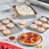 Farberware Bakeware Steel Nonstick Toaster Oven Pan Set, 4-Piece Baking Set, Gray