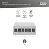 DIGITUS Desktop Modular Patch Panel Shielded 6-Port Light Grey